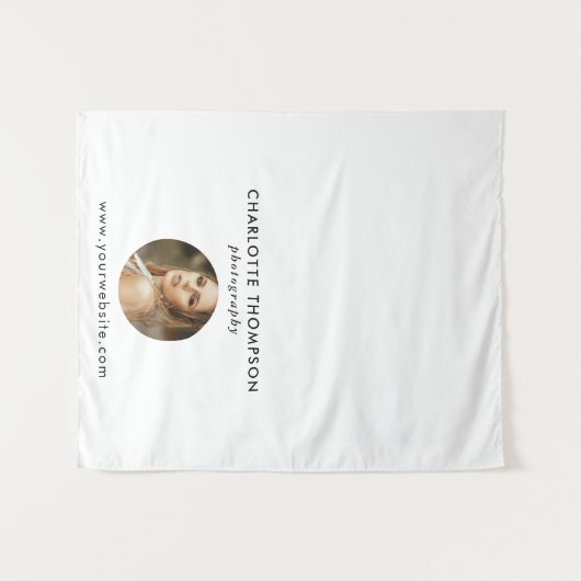 Fotograaf Pop Up Shop Table Runner Banner Wandkleed (Voorkant (horizontaal))