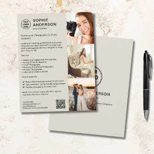 Fotograaf Professionele fotografie Bedrijf Flyer