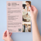 Fotograaf Professionele fotografie Bedrijf Flyer (Hand)