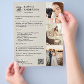 Fotograaf Professionele fotografie Bedrijf Flyer (Hand)