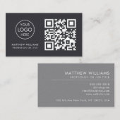 Fotograaf Professionele QR-code Logo Modern Visitekaartje (Voorkant / Achterkant)