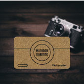 Fotograaf QR code bruin kraft professional Visitekaartje