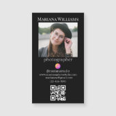 Fotograaf QR Code Foto Zakelijke magneet (Voorkant)