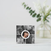 Fotograaf QR Code Social Media Icons Foto's Vierkante Visitekaartje (Staand voorkant)