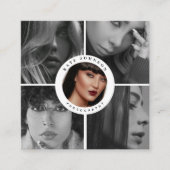 Fotograaf QR Code Social Media Icons Foto's Vierkante Visitekaartje (Voorkant)