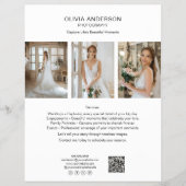Fotograaf QR Social Media White Business Flyer (Voorkant)