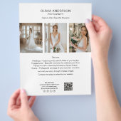 Fotograaf QR Social Media White Business Flyer (Hand)
