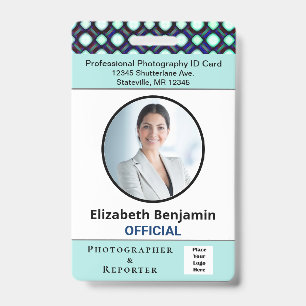 Fotograaf Reporter Identificatie werknemer Badge