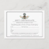 Fotograaf Retro Camera Logo | Cadeaubon Informatiekaartje (Voorkant)