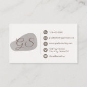 Fotograaf Roos Gold Foil Blush Beauty Abstract Visitekaartje (Achterkant)