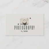 Fotograaf Schattige papier camera minimalist Visitekaartje (Voorkant)