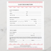 Fotograaf Sessie Contract Formulier Sjabloon (Voorkant)