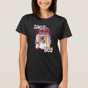 Fotograaf Shot Jongen Fotocamera Lens Foto T-shirt