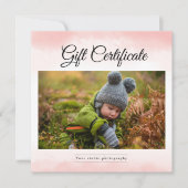 Fotograaf Sjabloon cadeaubon (Voorkant)