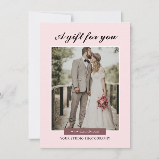 Fotograaf Sjabloon cadeaubon (Voorkant)