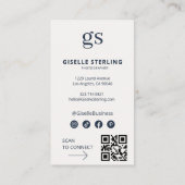 Fotograaf Social Media QR Code Modern Visitekaartje (Achterkant)