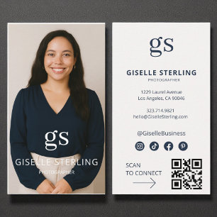 Fotograaf Social Media QR Code Modern Visitekaartje