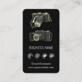 fotograaf - Social Media QR Code Visitekaartje (Voorkant)