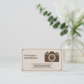 Fotograaf stijl Visitekaartje (Staand voorkant)