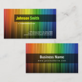 Fotograaf - Stijlvolle regenboogkleuren Visitekaartje (Voorkant / Achterkant)
