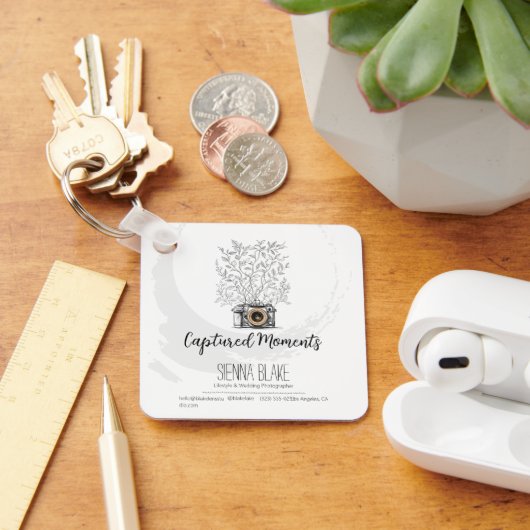 Fotograaf Studio Branding Keepsake voor werknemer Sleutelhanger (Bureau)