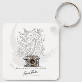 Fotograaf Studio Branding Keepsake voor werknemer Sleutelhanger (Achterkant)