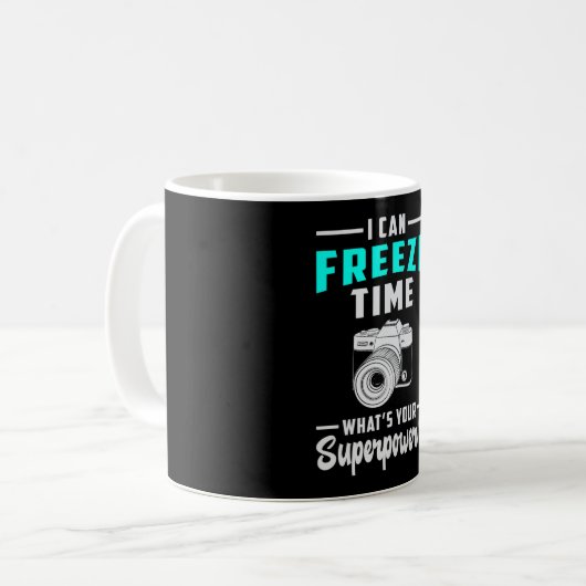 Fotograaf Superpower Funny Gift Koffiemok (Voorkant links)
