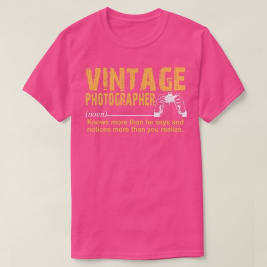 fotograaf t-shirt (Design voorkant)