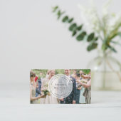 Fotograaf Transparant Wit Stempel Visitekaartje (Staand voorkant)