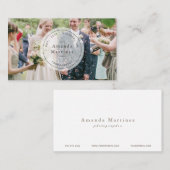 Fotograaf Transparant Wit Stempel Visitekaartje (Voorkant / Achterkant)