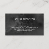 Fotograaf van bloemencamera visitekaartje (Achterkant)