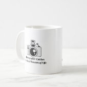 Fotograaf vangt de beste momenten van het leven koffiemok (Voorkant links)