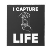 Fotograaf vangt leven notitieblok (Voorkant)
