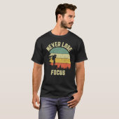 Fotograaf Verliest Nooit Focus Fotografie Camera T-shirt (Voorkant volledig)