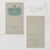 Fotograaf Viantage Camera Visitekaartje (Voorkant / Achterkant)
