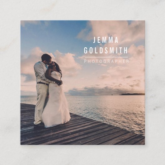 Fotograaf Vierkant Visitekaartje (Voorkant)