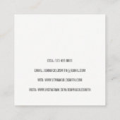 Fotograaf Vierkant Visitekaartje (Achterkant)