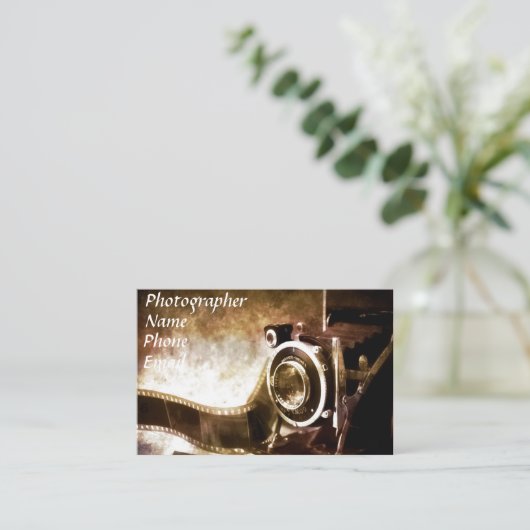  fotograaf visitekaartje (Staand voorkant)