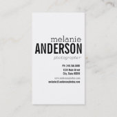 Fotograaf | Visitekaartje (Achterkant)