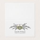  fotograaf visitekaartje (Buitenkant ongevouwen)