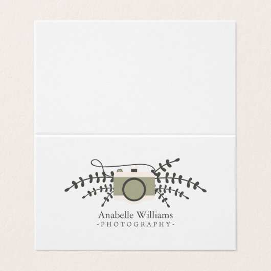  fotograaf visitekaartje (Buitenkant ongevouwen)