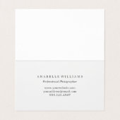  fotograaf visitekaartje (Binnenkant ongevouwen)