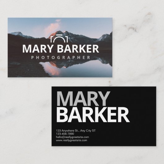 Fotograaf Visitekaartje (Voorkant / Achterkant)