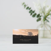 Fotograaf Visitekaartje Sepia Landscape (Staand voorkant)