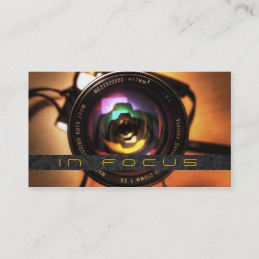 Fotograaf, Visitekaartje voor fotografie (Voorkant)