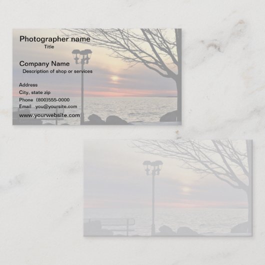 Fotograaf Visitekaartje Watermerk Foto (Voorkant / Achterkant)