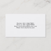 Fotograaf - Visitekaartjes (Achterkant)