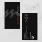 Fotograaf Visual Arts Media Bold Monogram Dark Visitekaartje (Voorkant / Achterkant)