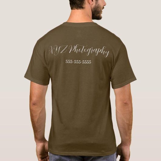  Fotograaf voor & achter Pro T-shirt (Achterkant)
