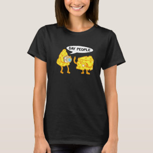 Fotograaf voor fotografie zegt dat mensen vrouwen t-shirt